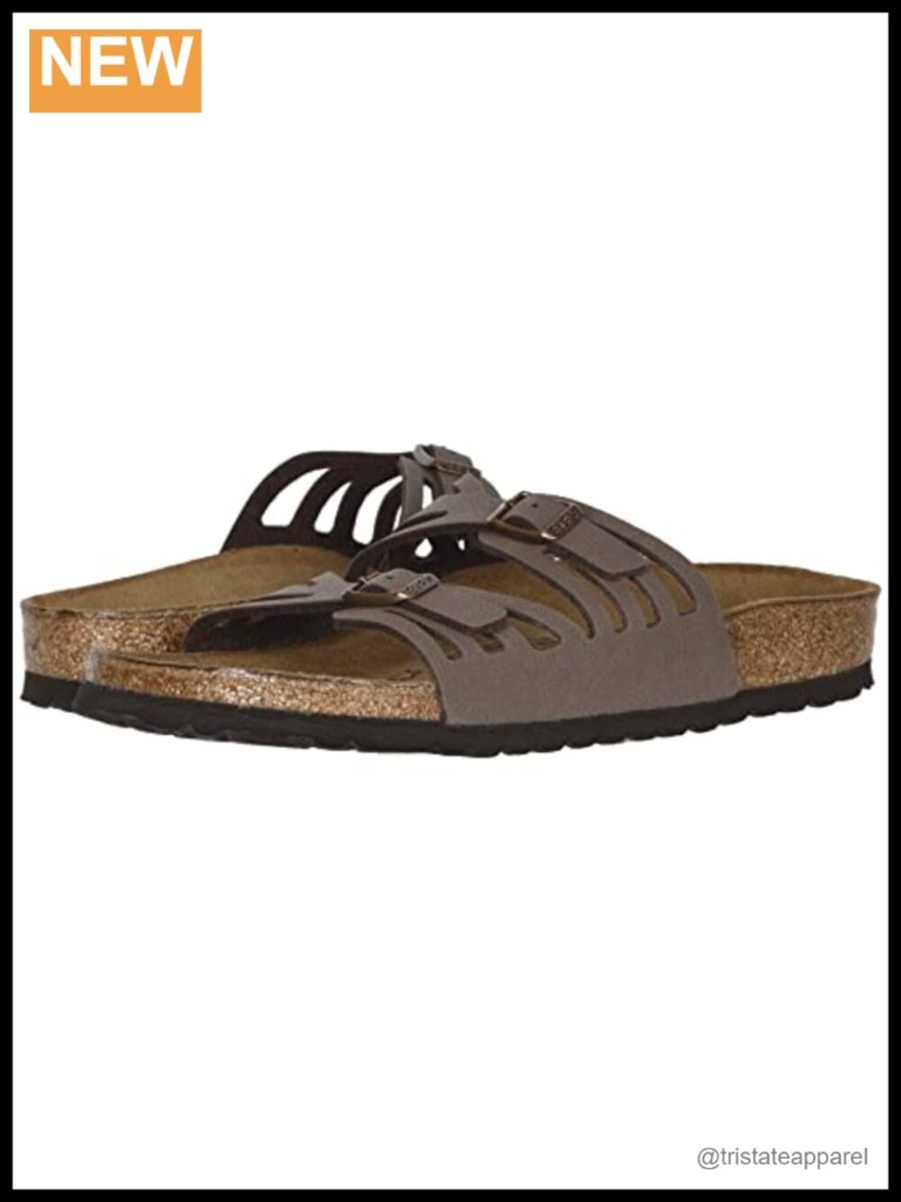 Birkenstock Granada Slide Sandals Cork Footbed Arch Support Casual